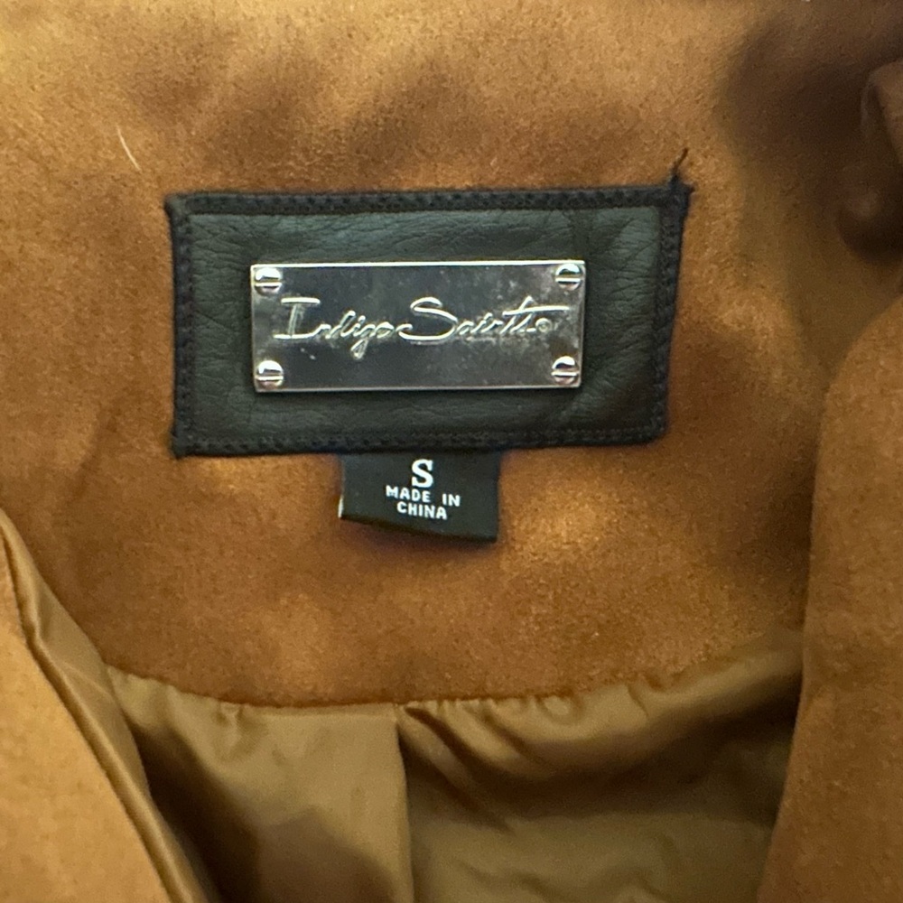 Faux Suede Cropped Moto Jacket - Picture 5 of 7